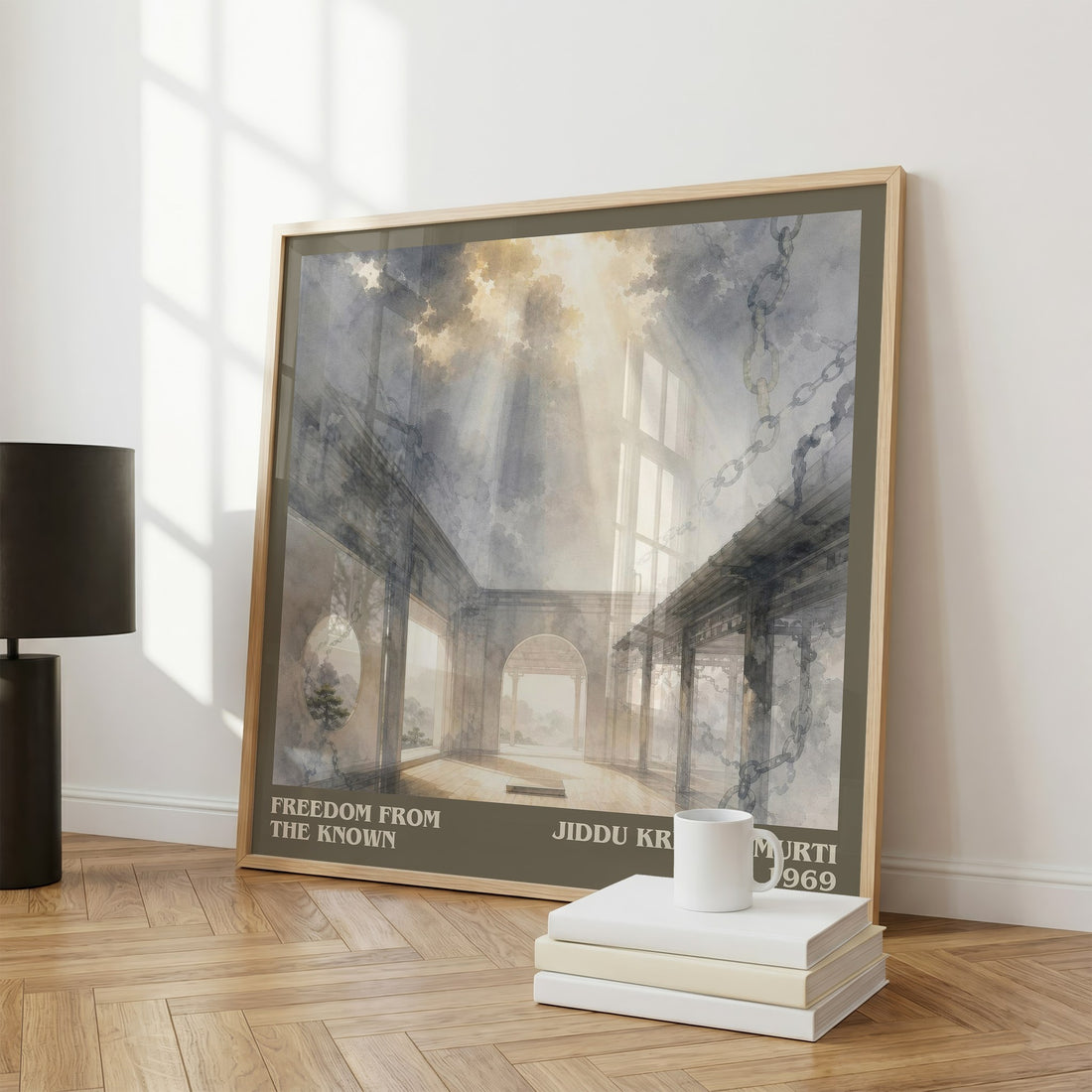 Freedom from the Known literary print framed by window – literary home decor