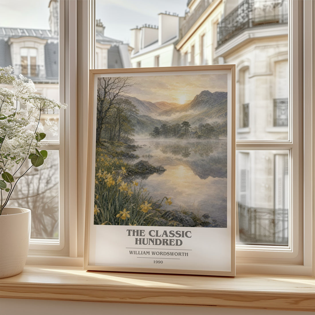 The Classic Hundred book cover poster colour and style options – William Wordsworth book art