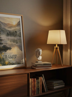 The Classic Hundred watercolour print on bookshelf – William Wordsworth fan gift