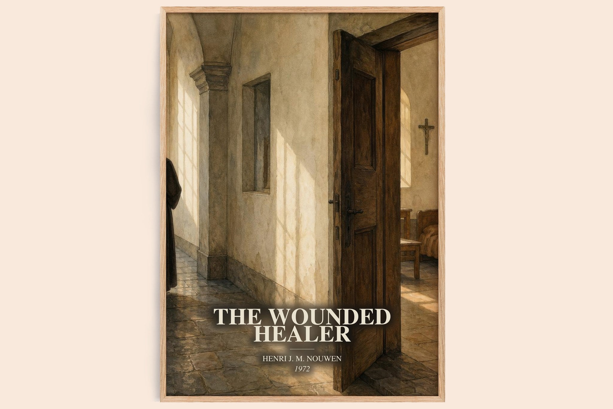 The wounded healer Book Watercolour Illustration by Henri J. M. Nouwen