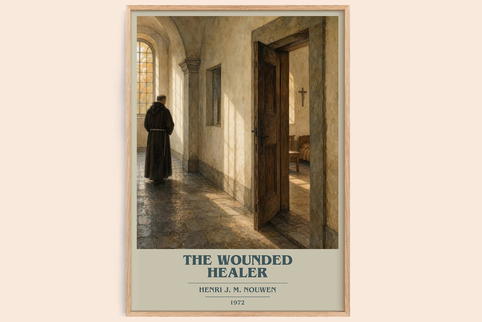 The wounded healer Book Cover Poster by Henri J. M. Nouwen