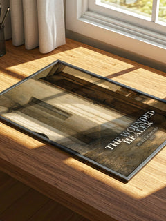 The wounded healer watercolour book poster framed on wall – __new__:self help wall art