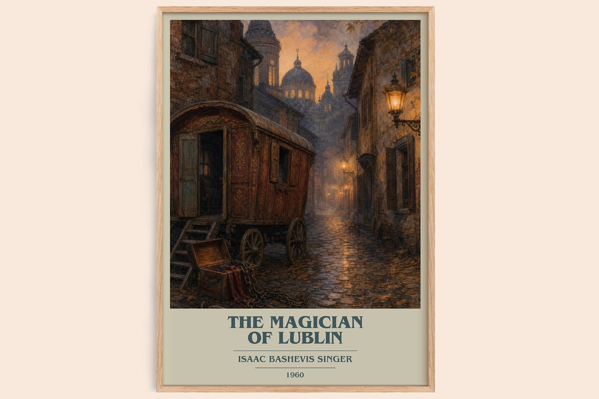 The magician of Lublin Book Cover Poster by Isaac Bashevis Singer