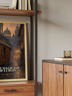 The magician of Lublin book watercolour illustration paper finish options – matte satin gloss