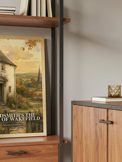 Goldsmith's The vicar of Wakefield book watercolour illustration paper finish options – matte satin gloss