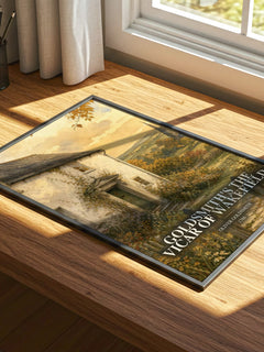 Goldsmith's The vicar of Wakefield watercolour book poster framed on wall – classic literature wall art