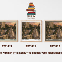 Marie Antoinette literary print in frame leaning in hallway – non fiction wall art