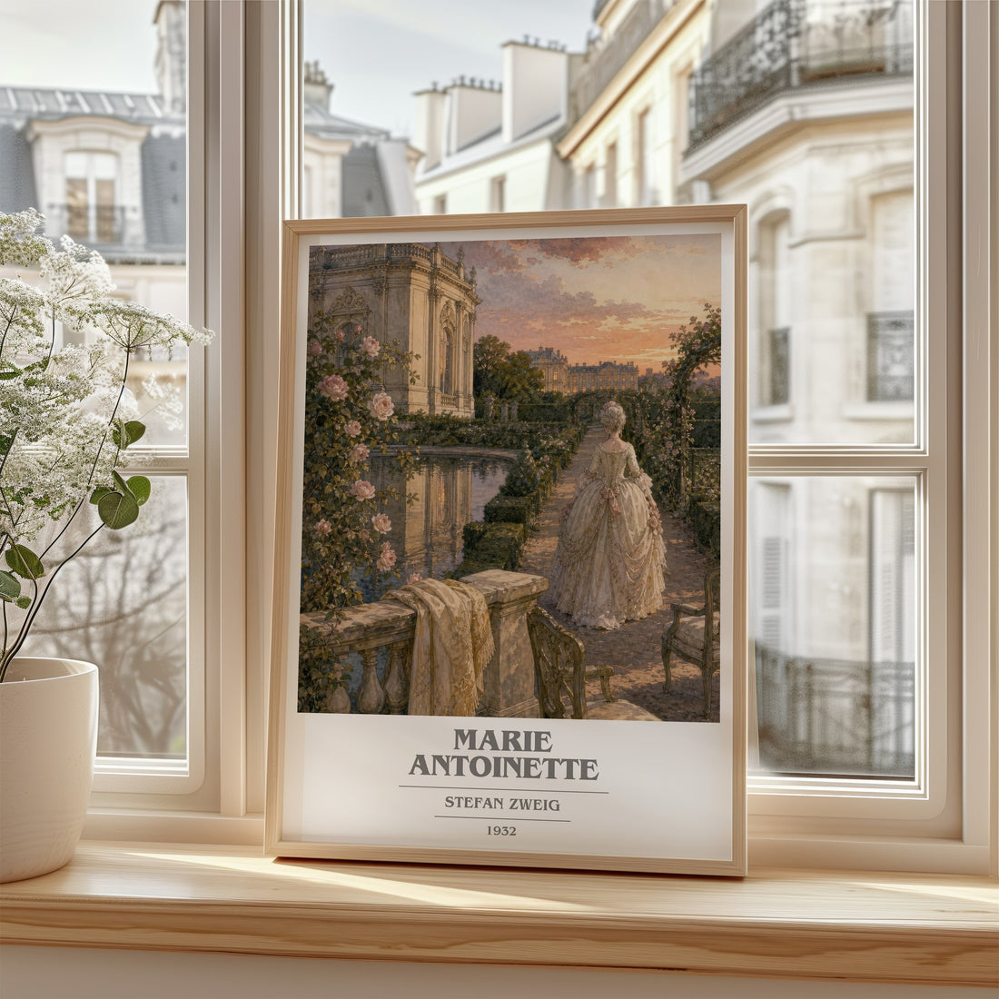 Marie Antoinette book cover poster colour and style options – Stefan Zweig book art