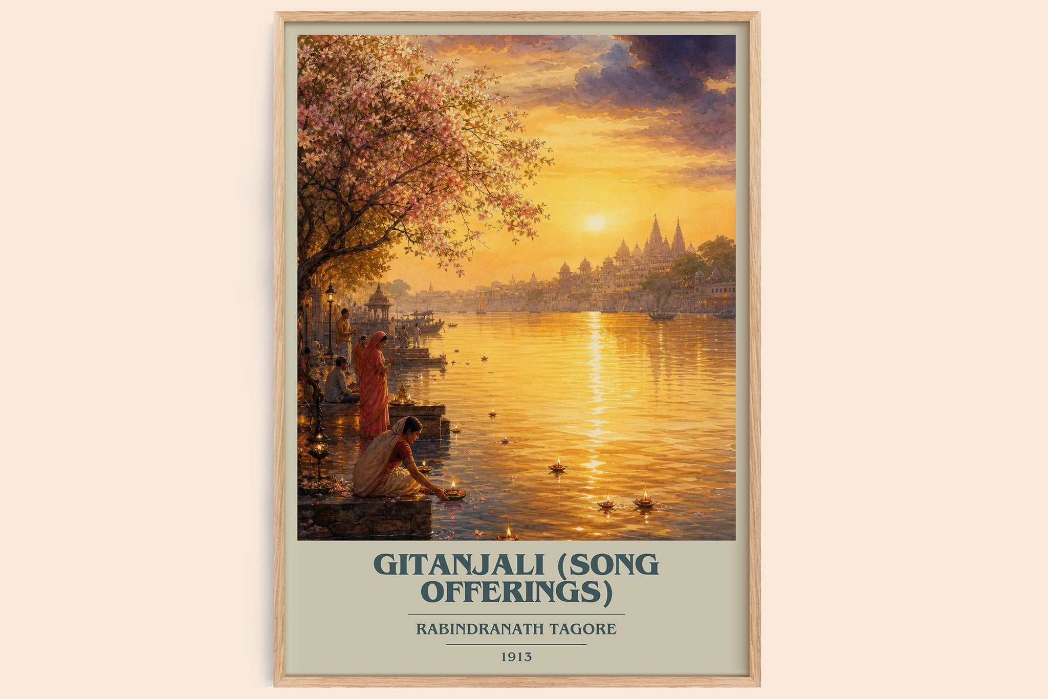 Gitanjali (song offerings) Book Cover Poster by Rabindranath Tagore