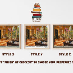 My Reminiscences literary print in frame leaning in hallway – memoir wall art