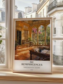 My Reminiscences book cover poster colour and style options – Rabindranath Tagore book art
