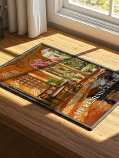 My Reminiscences watercolour book poster framed on wall – memoir wall art