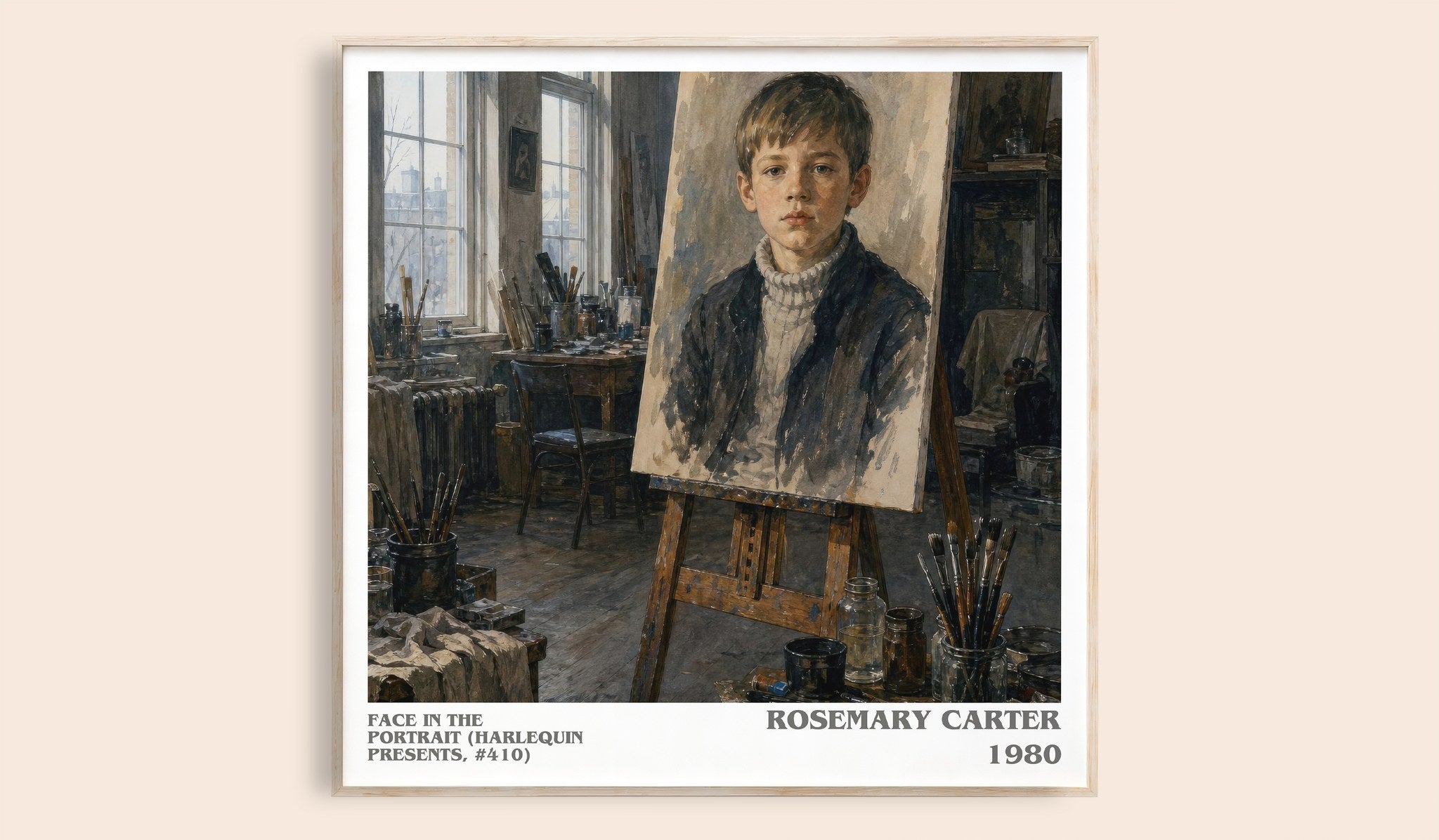 Face in the Portrait (Harlequin Presents, #410) Literary Art Print by Rosemary Carter