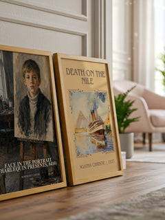 Face in the Portrait (Harlequin Presents, #410) watercolour print framed by window – literary home decor