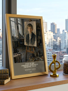 Face in the Portrait (Harlequin Presents, #410) book cover print framed by window – literary home decor
