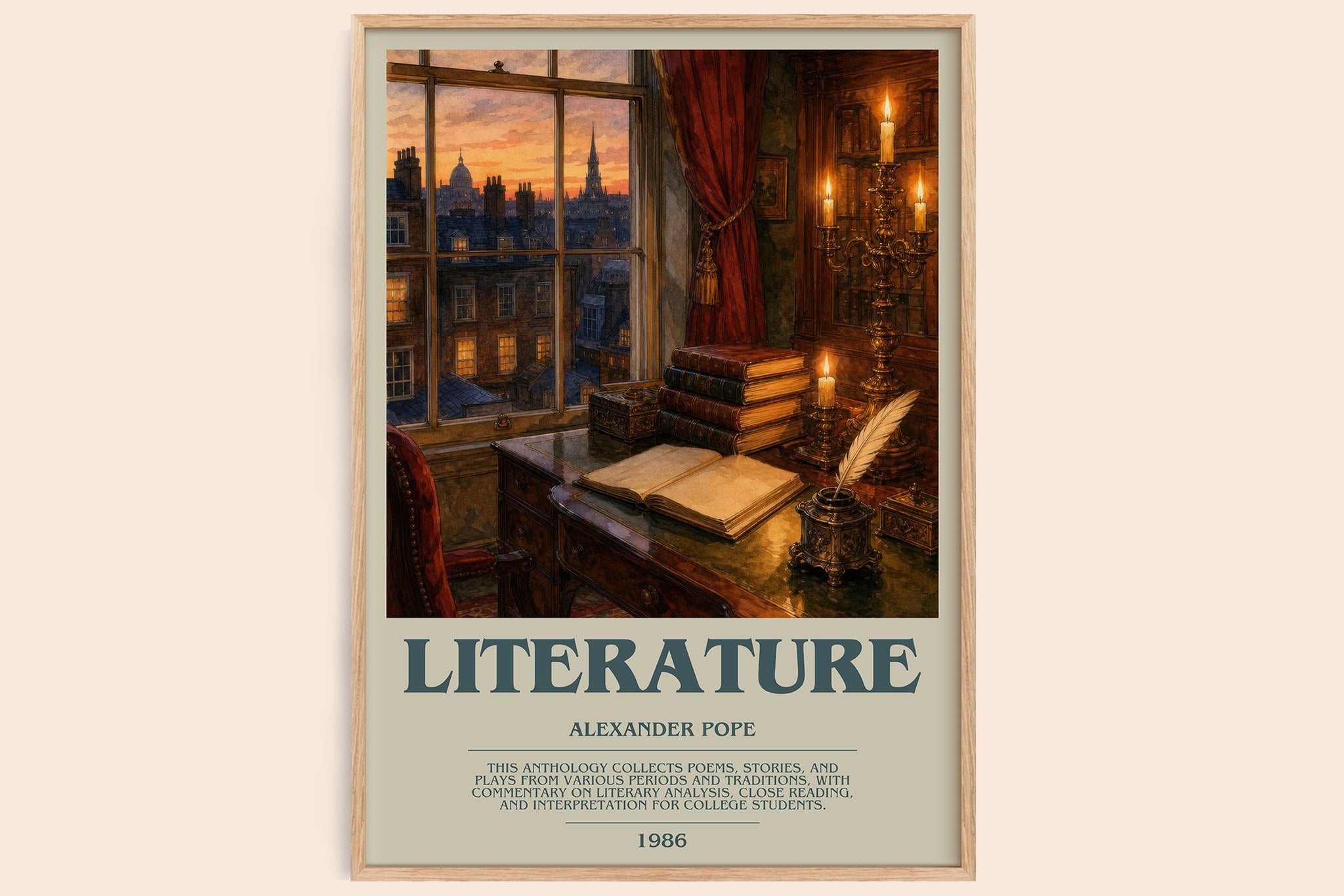 Literature Bookish Wall Art by Alexander Pope