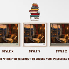 Literature literary print in frame leaning in hallway – poetry wall art