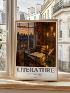 Literature book cover poster colour and style options – Alexander Pope book art