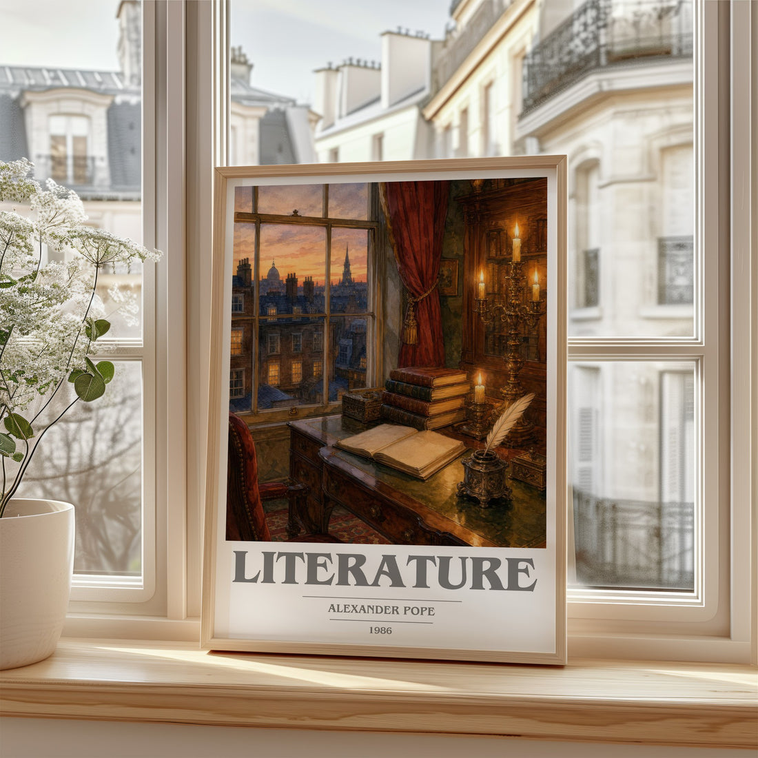 Literature book cover poster colour and style options – Alexander Pope book art