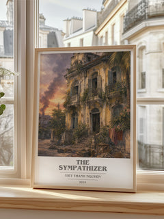 The Sympathizer book cover poster colour and style options – Viet Thanh Nguyen book art