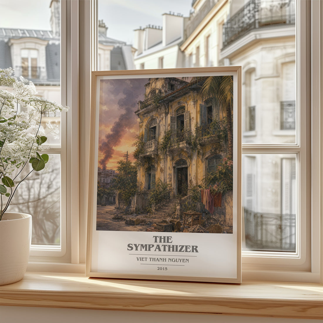 The Sympathizer book cover poster colour and style options – Viet Thanh Nguyen book art