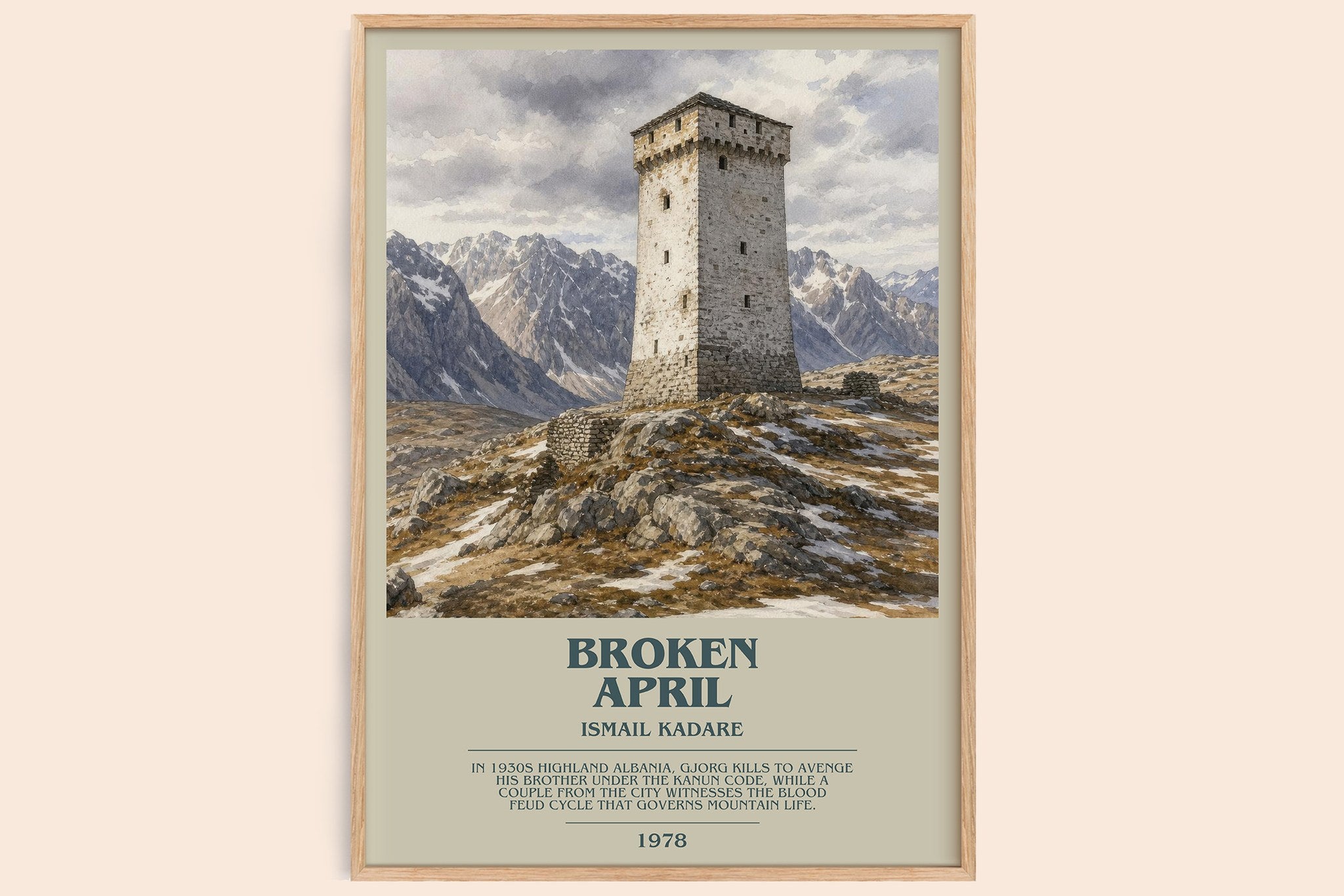 Broken April Bookish Wall Art by Ismail Kadare