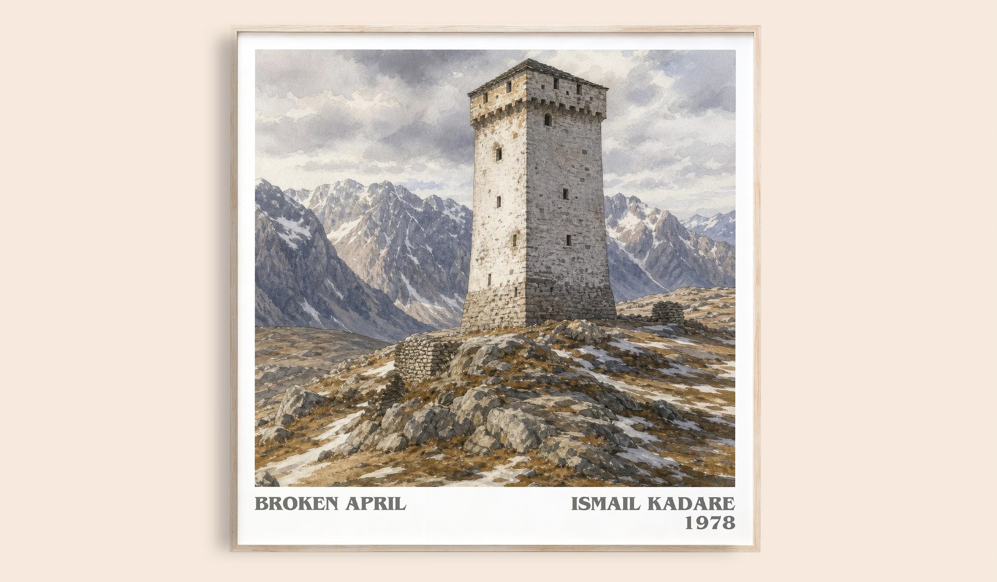 Broken April Literary Art Print by Ismail Kadare