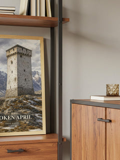 Broken April book watercolour illustration paper finish options – matte satin gloss