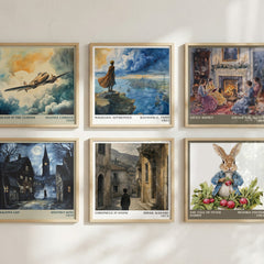 Chronicle in Stone literary art print colour and style options – Ismail Kadare book art
