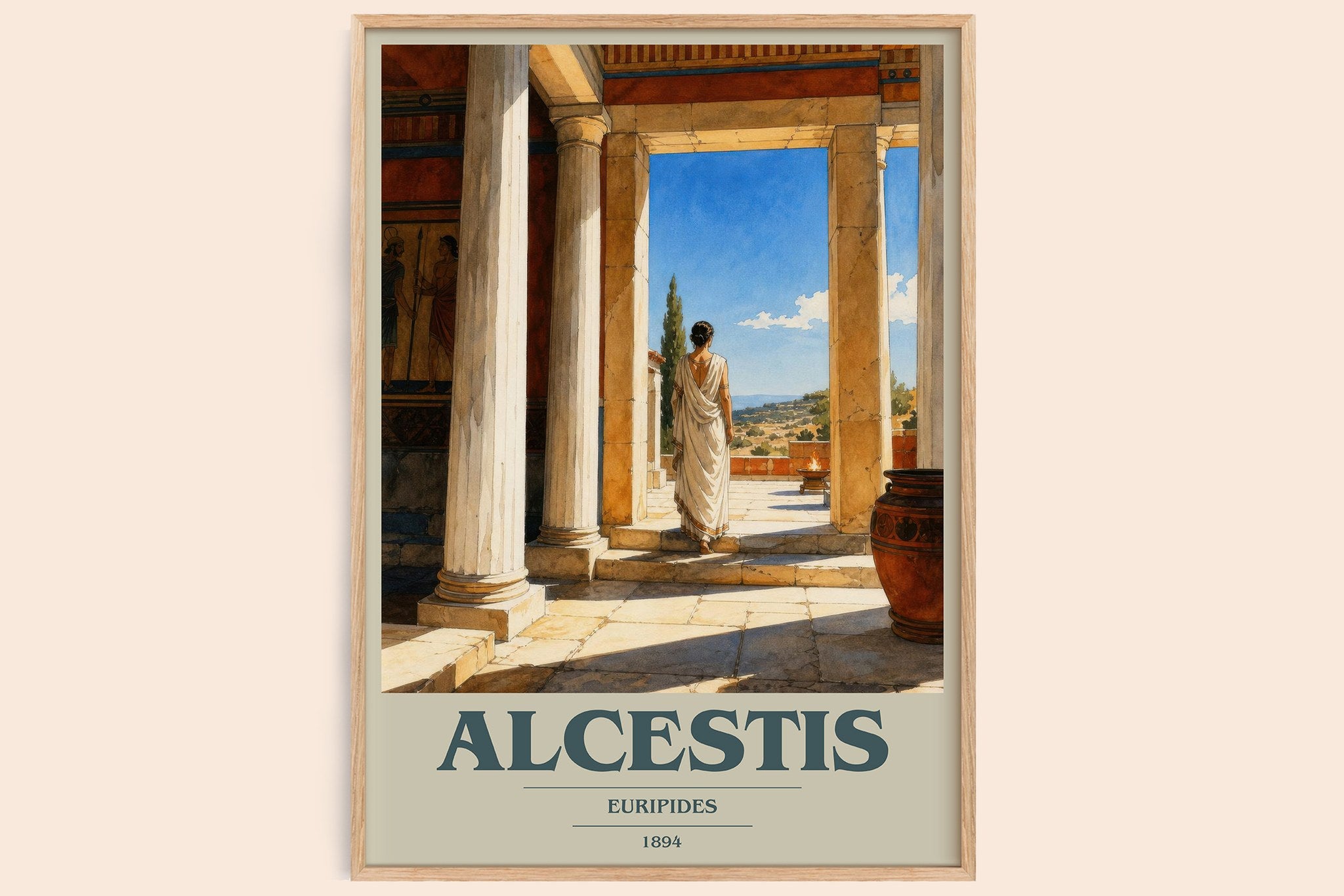 Alcestis Book Cover Poster by Euripides