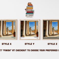 Alcestis literary print in frame leaning in hallway – classic literature wall art