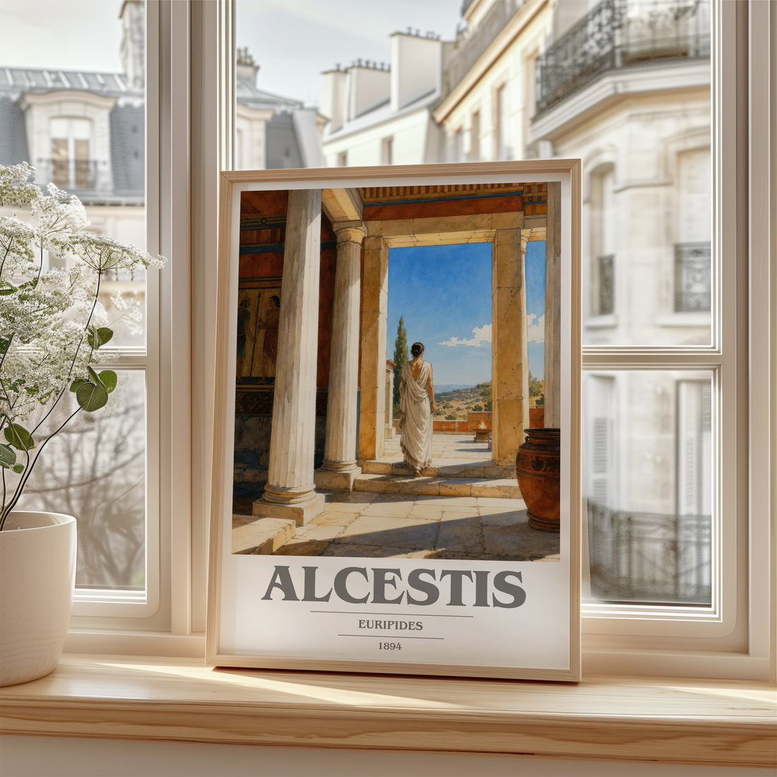Alcestis book cover poster colour and style options – Euripides book art