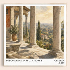 Tusculanae disputationes literary book poster by Cicero – framed literary art print