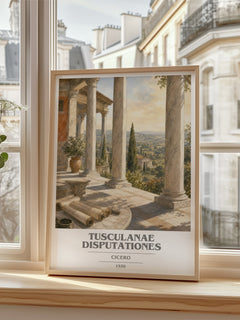 Tusculanae disputationes book cover poster colour and style options – Cicero book art