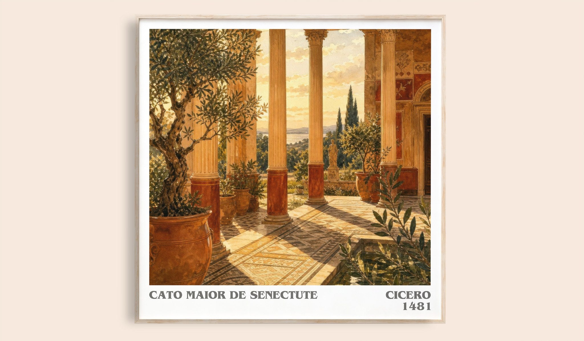 Cato maior de senectute Literary Art Print by Cicero