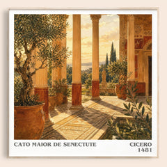 Cato maior de senectute literary book poster by Cicero – framed literary art print