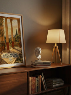 Cato maior de senectute watercolour print on bookshelf – Cicero fan gift
