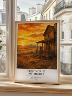 Forever in my heart book cover poster colour and style options – Jo Goodman book art