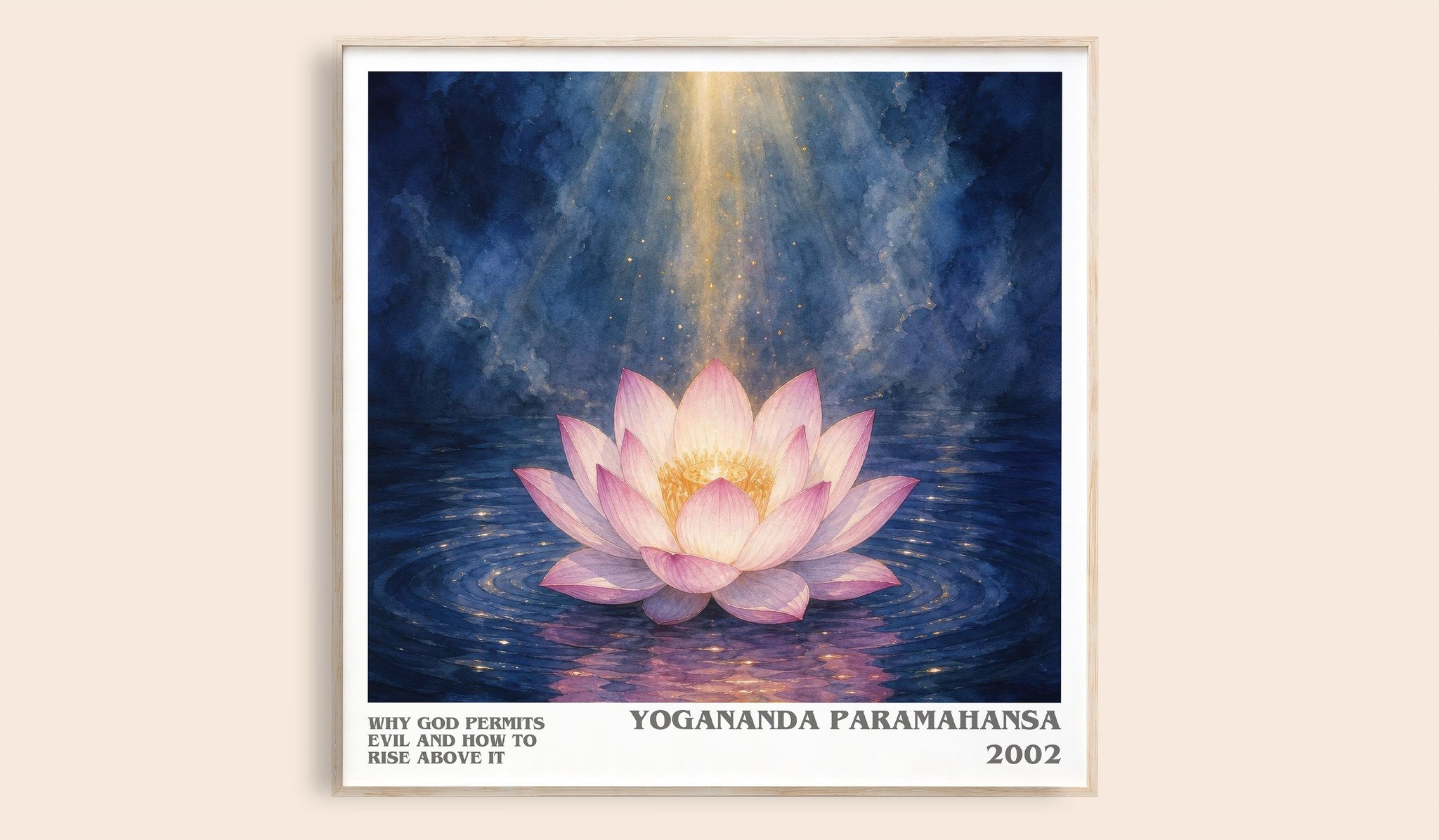 Why god permits evil and how to rise above it Literary Art Print by Yogananda Paramahansa