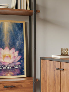 Why god permits evil and how to rise above it book watercolour illustration paper finish options – matte satin gloss