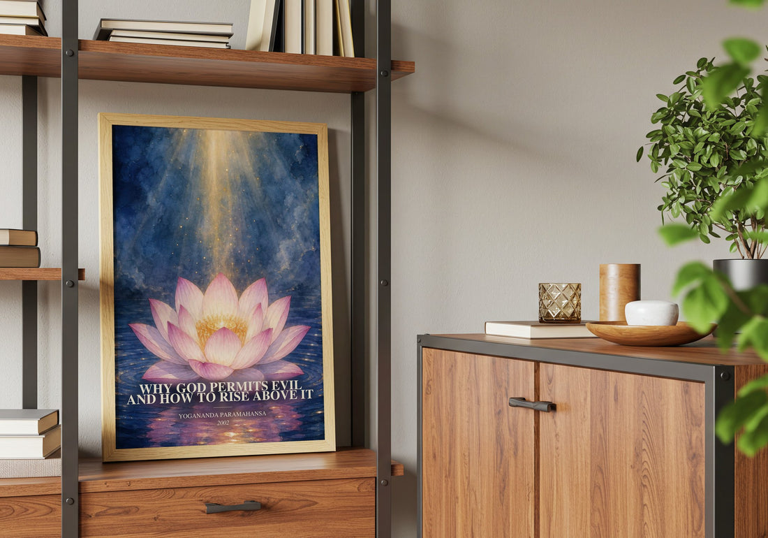 Why god permits evil and how to rise above it book watercolour illustration paper finish options – matte satin gloss