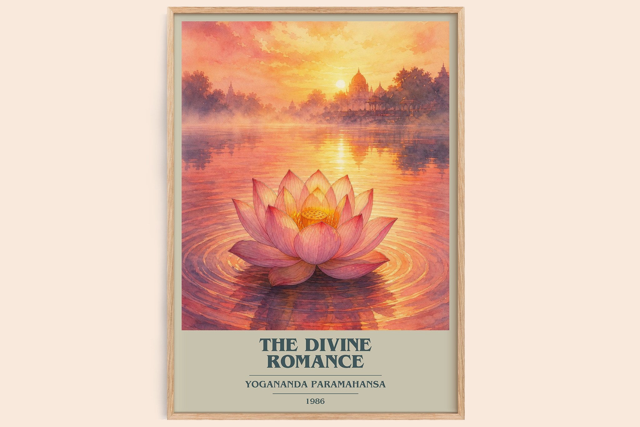 The divine romance Book Cover Poster by Yogananda Paramahansa