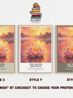 The divine romance book cover print in frame leaning in hallway – philosophy wall art