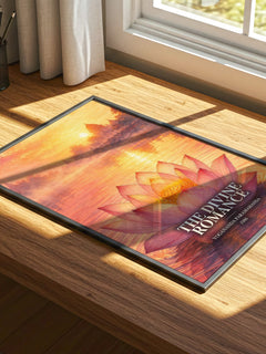 The divine romance watercolour book poster framed on wall – philosophy wall art