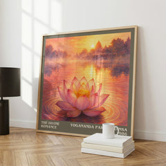 The divine romance literary print framed by window – literary home decor