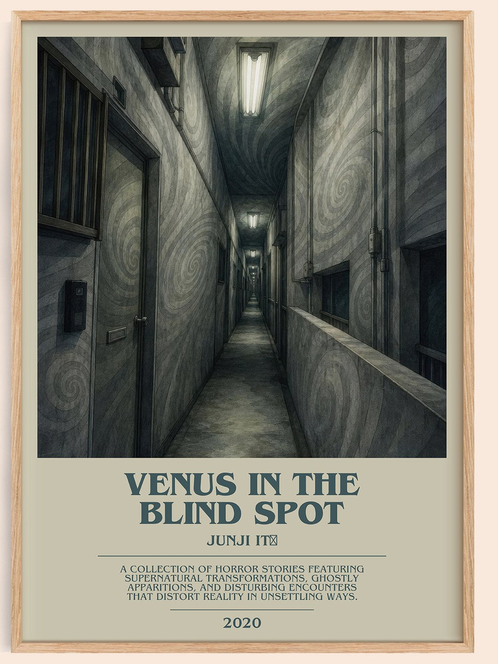Venus in the Blind Spot bookish book poster by Junji Itō – framed literary art print
