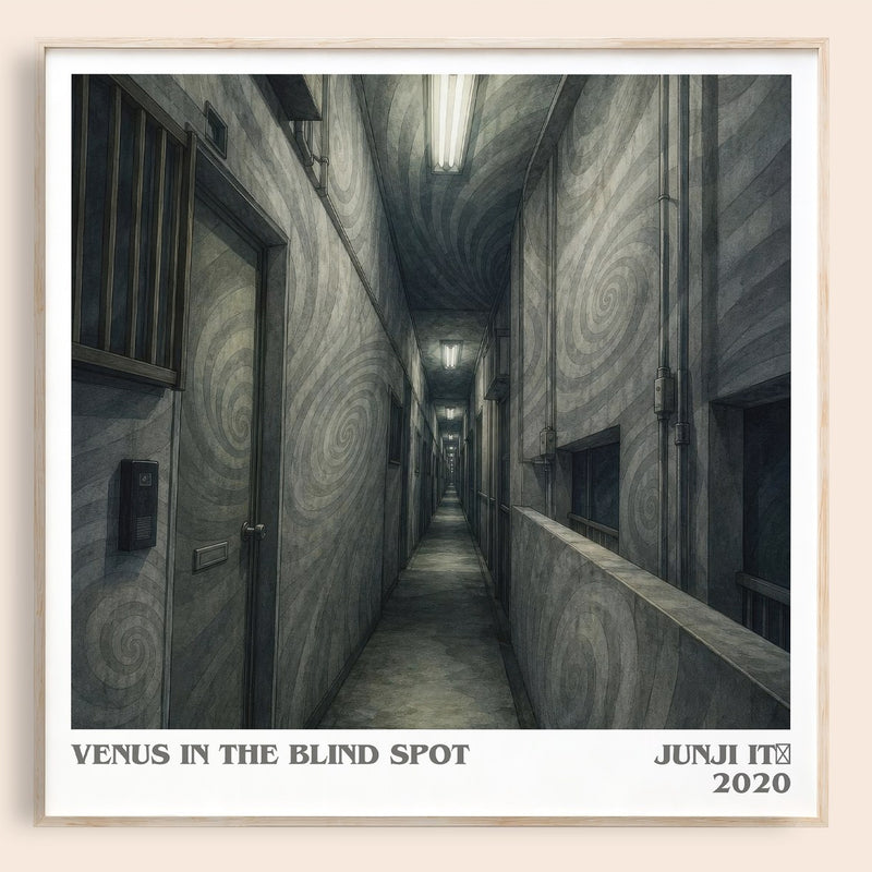 Venus in the Blind Spot literary book poster by Junji Itō – framed literary art print