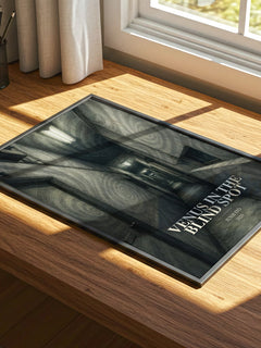 Venus in the Blind Spot watercolour book poster framed on wall – horror wall art