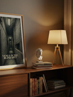 Venus in the Blind Spot watercolour print on bookshelf – Junji Itō fan gift