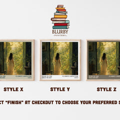 Near to the wild heart literary print in frame leaning in hallway – literary fiction wall art